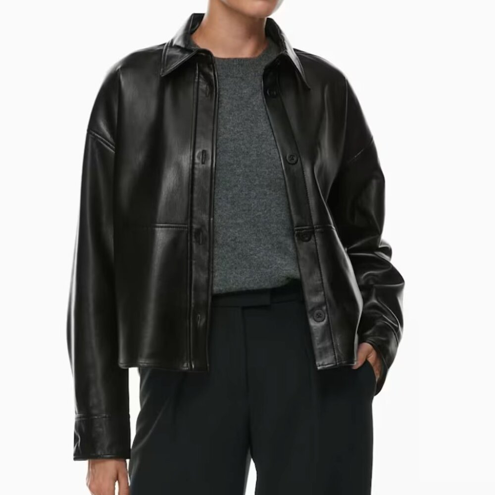 Aritzia Babaton Pelli Hip Shirt Jacket 2XS